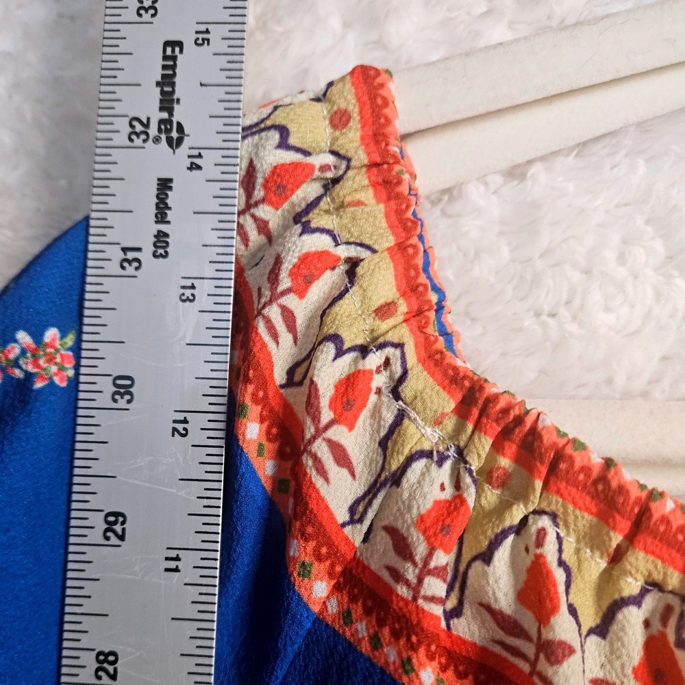 Umgee Boho 2Pc Lot Sz‎ Lg Floral Off Shoulder Babydoll Tunic Dress & Blouse #573 - Picture 8 of 11